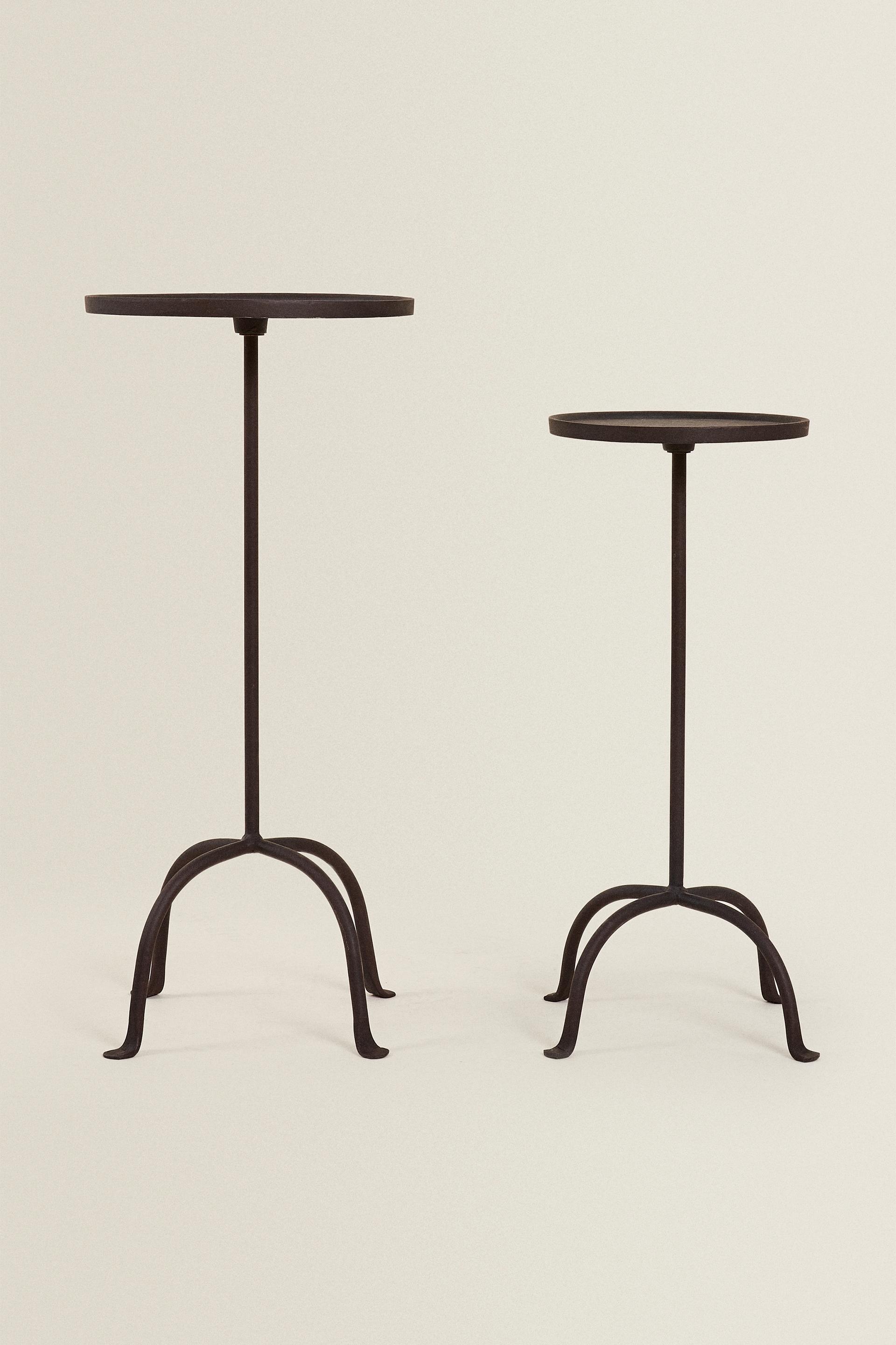Aged Metal Side Table P41374072